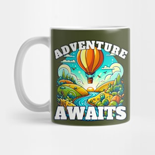 Adventure Awaits Hot Air Balloon Mug